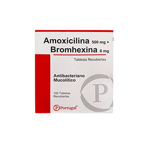 Amoxicilina 500 + bromhexina 8