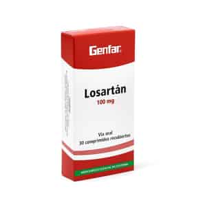 Losartan GEF 100mg Comprimido Recubierto