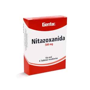 Nitazoxanida GEF 500mg Tableta Recubierta