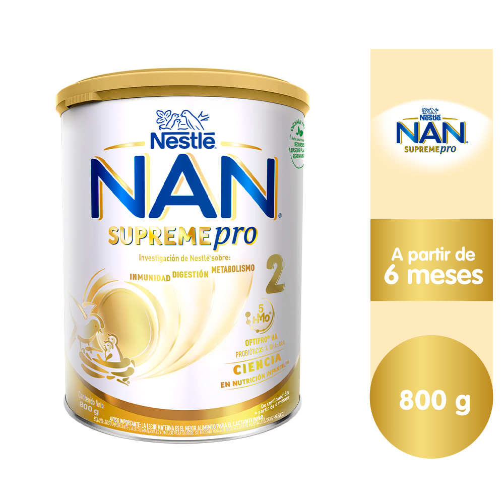 Nestlé Nan Optipro 2 hmo Lata 800 g, Nan Nutrición Infantil