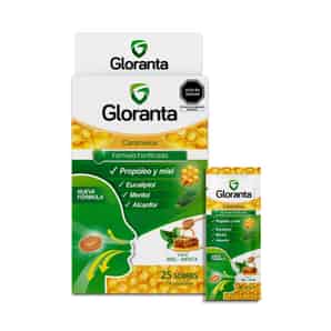 Gloranta Fórmula fortificada sabor miel-menta Caramelos