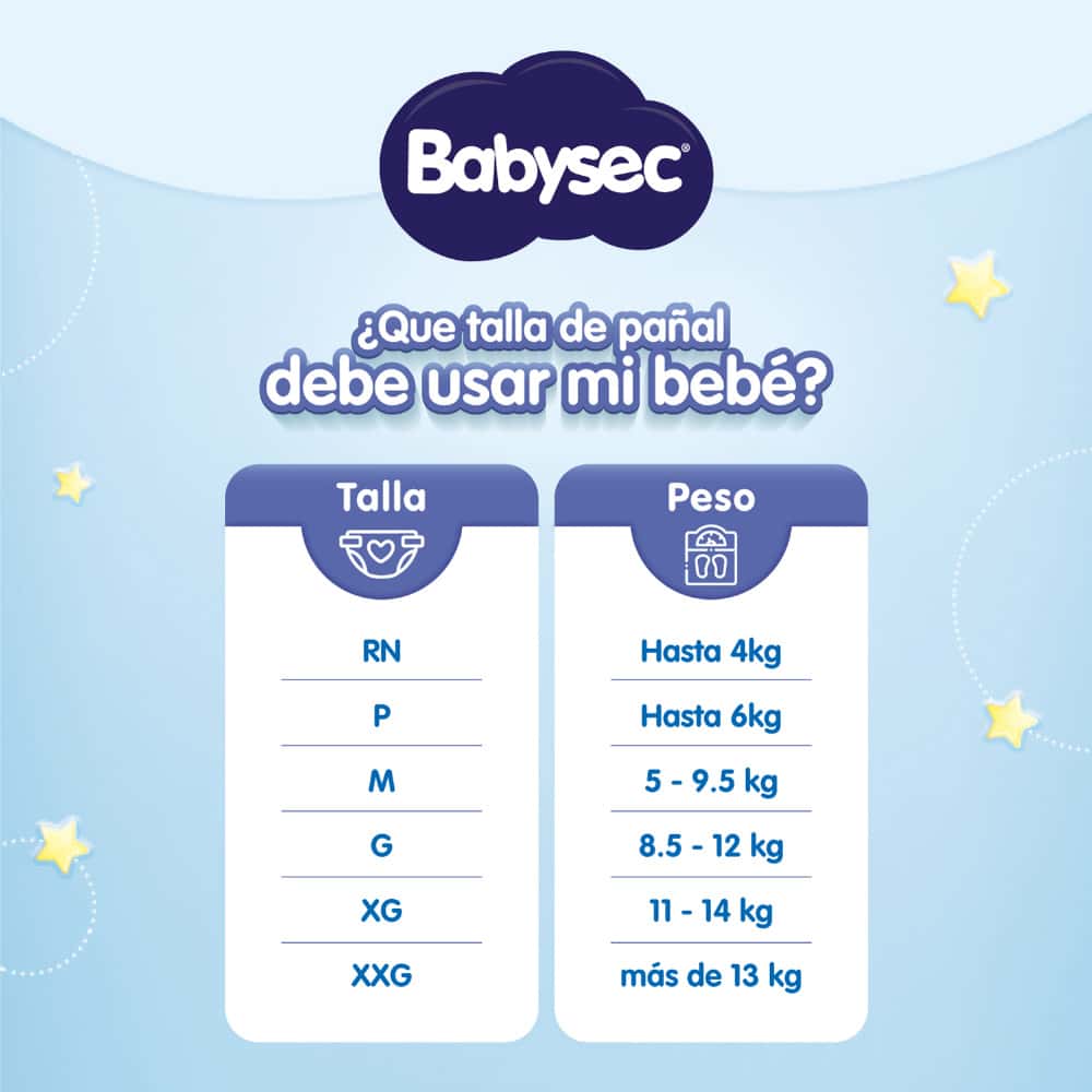 Pañal Babysec Super Premium Talla XG