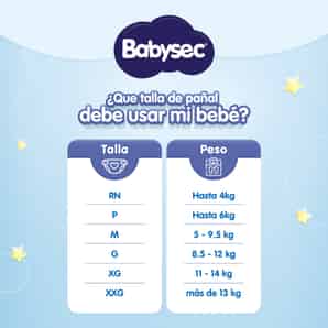 Pañal Babysec Super Premium Talla XG