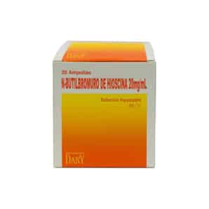 N-Butilbromuro de Hioscina 20 MG/ML Solución Inyectable