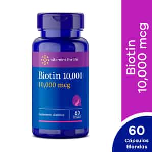 Biotin 10,000 10000 mcg Cápsula blanda