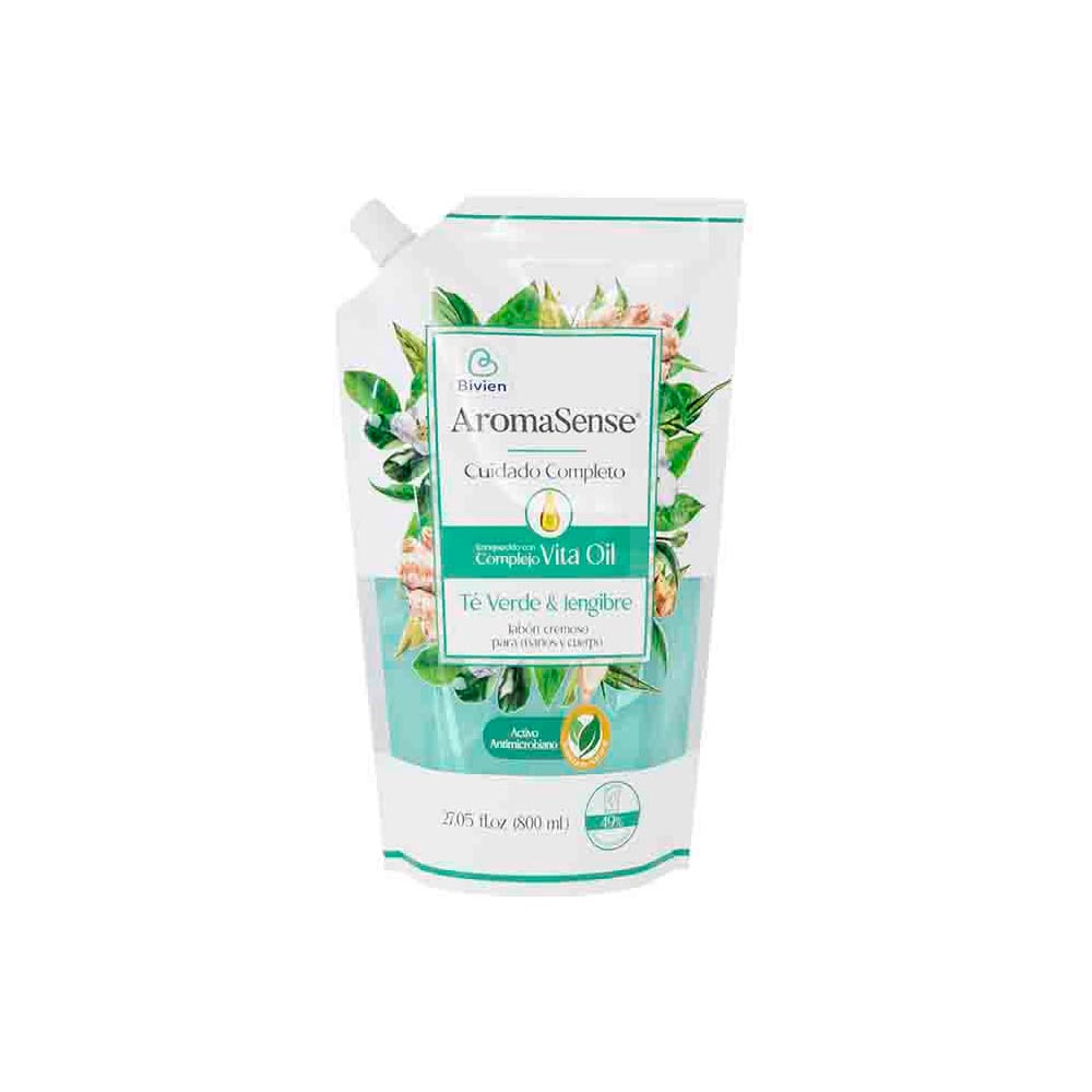 Jabón AromaSense Té Verde 800ml