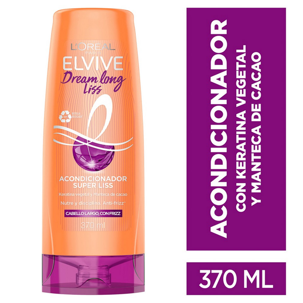 Shampoo + Acondicionador Elvive Dream Long Liss 370Ml Cada Uno