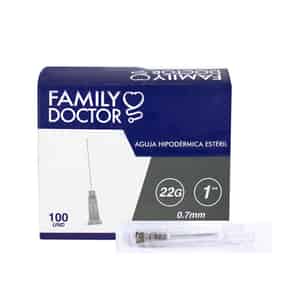 Aguja hipodérmica estéril   22G 1  X 0.7mm