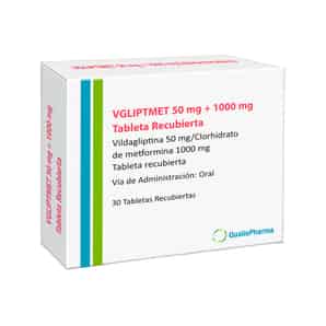 Vgliptmet 50mg/1000mg Tableta Recubierta