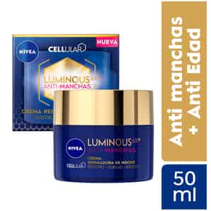 Crema Facial Regeneradora Noche Nivea Luminous 630 Antimanchas