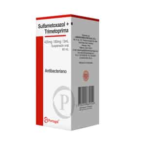 Sulfametoxazol + Trimetoprima 400/80mg/5ml Suspensión Oral
