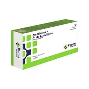 Amoxicilina+Ac.Clavulanico 500mg+125mg Tab recubierta