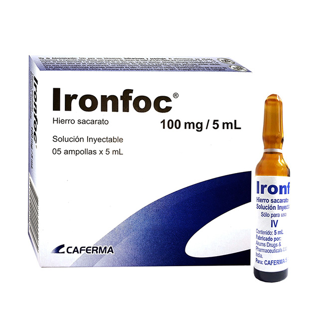 Ironfoc 100mg/5mL Solución Inyectable - Mifarma