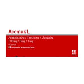 Acemuk L Comprimido de disolución bucal