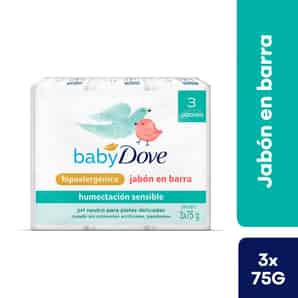Pack Jabón en Barra Dove Baby Humectación Sensible