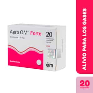 Aero om Forte-Sabor Anis 125mg Comprimido masticable