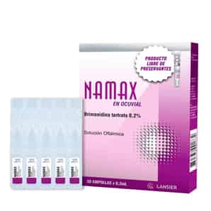 Namax en ocuvial 0,2% Solución oftálmica