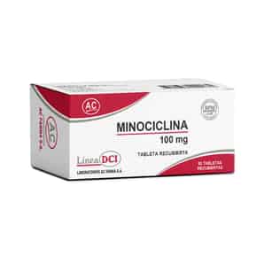 Minociclina 100 mg Tableta Recubierta