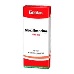 Moxifloxacino 400mg Tableta Recubierta