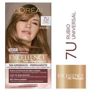 Tinte para Cabello Excellence Sin Amoníaco 7U Rubio Universal