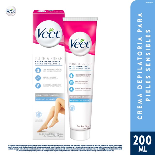 Piel Sensible Cera Depilatoria Veet Facial Bandas Cera Veet