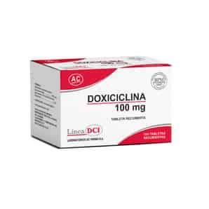 Doxiciclina 100 mg Tableta Recubierta