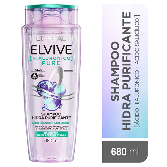 Shampoo Hidra Purificante Elvive Hialurónico Mifarma