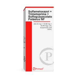 Sulfametoxazol + Trimetoprima + Sulfoguayacolato Potásico NF (53,33mg + 10,66mg + 16,66mg)/ml Suspensión Oral
