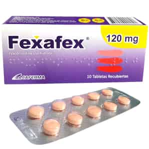 Fexafex 120 mg Tableta Recubierta