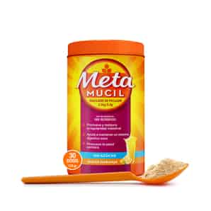Metamucil Fibra Sabor Naranja Polvo para Suspensión Oral 30 Dosis