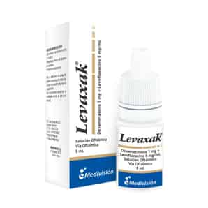Levaxak NF 1 mg + 5 mg/ml Solución Oftálmica