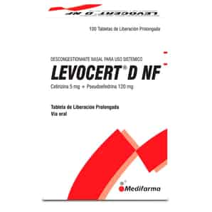 Levocert D NF 5 mg + 120 mg Tableta de Liberación Prolongada