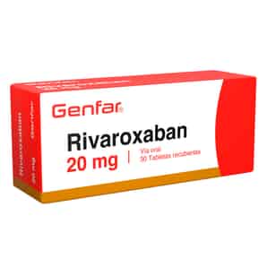 Rivaroxaban 20mg Tableta Recubierta