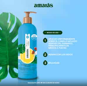 Acondicionador Puntas Hidratadas Amarás Raíces y Puntas Felices con Extracto de Lima + Aceite de Jojoba + Vitamina E