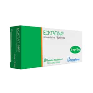 Ecktatina 20mg + 10mg Tableta Recubierta