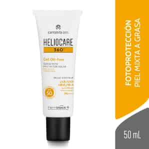 Fotoprotector Heliocare 360° Gel Oil-Free SPF 50 para Piel Mixta a Grasa