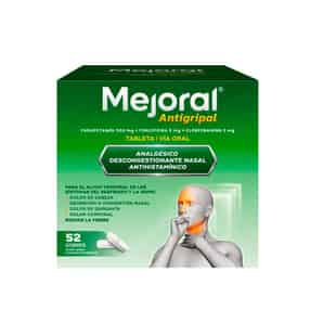 Mejoral Antigripal 500mg + 5mg + 2mg Tableta