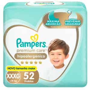 Pañales Desechables Pampers Premium Care Hipoalergénico XXXG