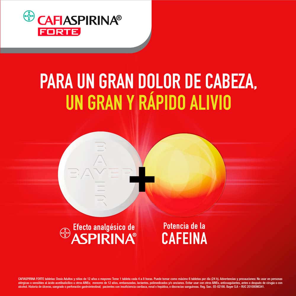 Cafiaspirina Forte 650mg + 65mg Tableta