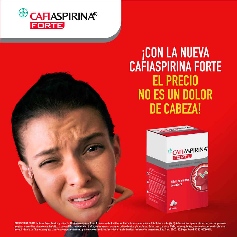 Cafiaspirina Forte 650mg + 65mg Tableta