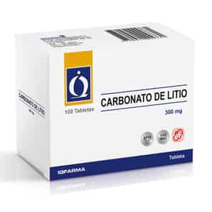 Carbonato de Litio 300mg Tableta