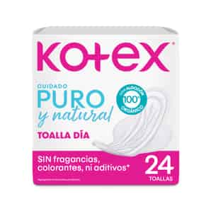 Toalla Higiénica Kotex Cuidado Puro y Natural