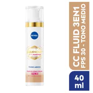 CC Fluid 3 en 1 Antimanchas Nivea Luminous Tono Medio