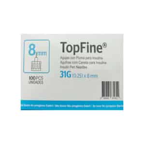 TopFine Aguja De Autoinyector 31G (0.25) x 8mm