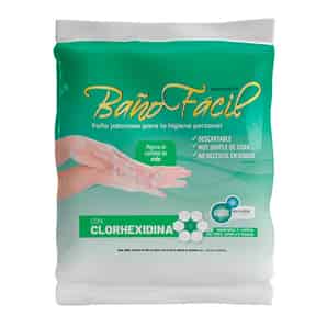 Paño de Higiene Baño Fácil con Clorhexidina