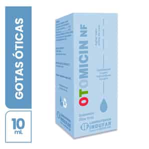 Otomicin NF 2mg/mL + 10mg/mL Suspensión Ótica.
