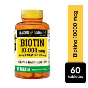 Biotina 10000 Mcg + Keratina 100 Mg