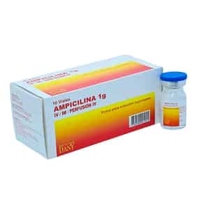 Ampicilina 1g Polvo para Solución Inyectable
