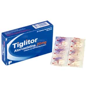 Tiglitor 20mg Tableta Recubierta