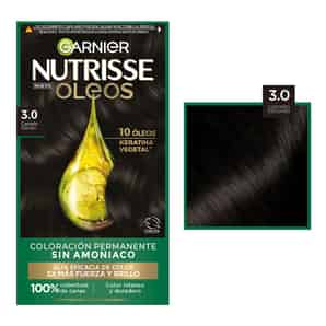 Tinte para Cabello Garnier Nutrisse Castaño Oscuro 3.0